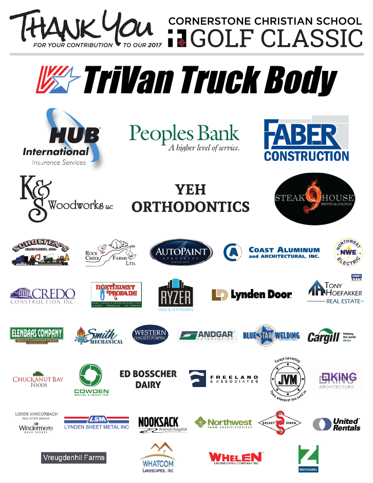 Thank Your 2017 Sponsors and Donors